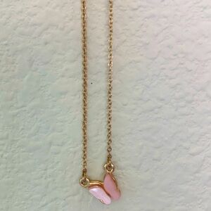 Urban Outfitters sweet pink butterfly necklace